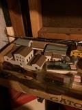 wooden village train set