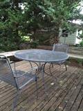 patio table with 2 chairs