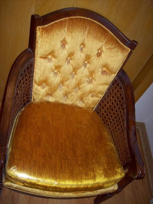 Gold Velour Chair