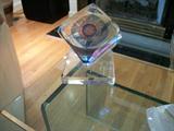Art Glass by NESTERICH, Title " Astro Cube"