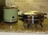 Vintage Crock-Pot, stainless electric skillet