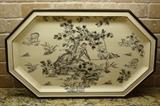 Decorative toile platter