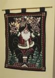 Christmas Santa wall tapestry
