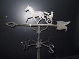 Weather vane, horse and buggy, metal www.CTOnlineAuctions.com/SandhillsNC