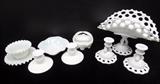 Milkglass Decorative Table Settings www.CTOnlineAuctions.com/SandhillsNC
