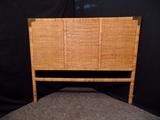 Wicker Headboard with Brass Accents www.CTOnlineAuctions.com/SandhillsNC
