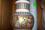 Kaiser Porcelain Vase with Egyptian Tutankhumun Scenes