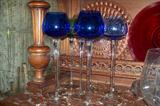 crystal wine goblets