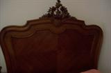 Walnut French Louis XV style twin headboard