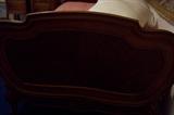 French Louis XV style walnut twin bed footboard
