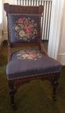Needle Point Victorian Chair