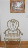 Shield back side chair. .