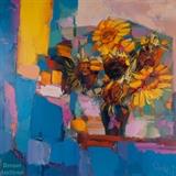 "Tournesols", By Nicola Simbari, Acrylic on Canvas