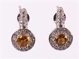 Citrine & Sterling Silver Drop Earrings