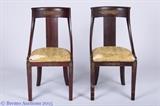 Gorgeous Antique Empire Chairs w/University of Virginia Pavilion V & Monticello Provenance