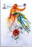 Salvador Dali Lithograph. Mounted and Framed. From the Alice in Wonderland Suite.
Signed and Numbered