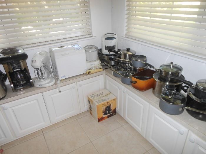 SOME of the kitchen appliances and cookware
