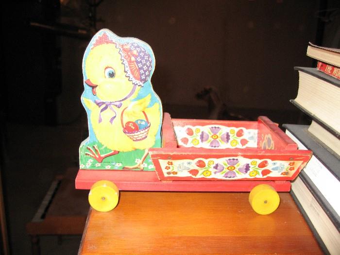 Vintage Fisher Wood Pull Toy