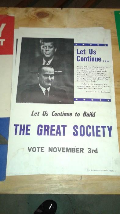 Johnson Kennedy Political Poster