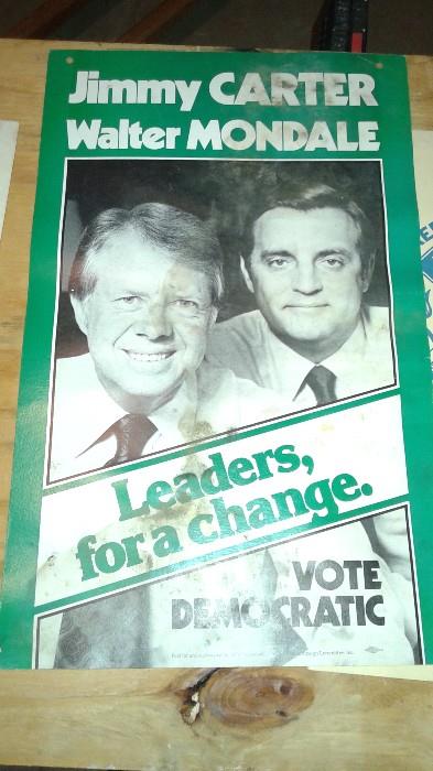 Cater Mondale Political Poster