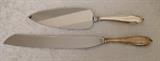 Empire Sterling Silver: Brides Knife and Cake Server Adams, both with boxes