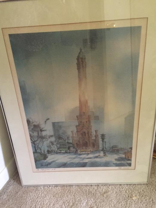 "The Water Tower" print by Tom Lynch