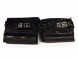 Item Description: Two great retro, old school, Cellular One Motorola car/mobile phones with carrying cases. One is model SCN2800AB and the other is model SCN2498b
