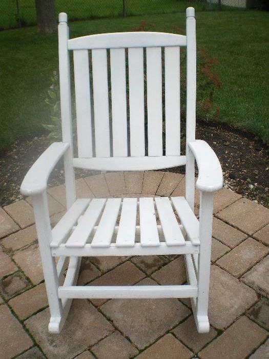 Outdoor Rocking Chairs Pair