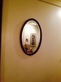Antique oval mirror