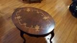 Vtg., Antiq., Inlaid wood design