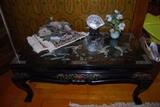Coffee table with jade designs