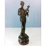 Bronze statue of classical woman