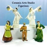 Ceramic Arts Studio Figurines - Oriental Lamp Holders, Misc Figures