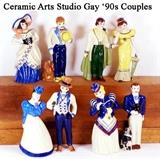 Ceramic Arts Studio Figurines Gay '90s Couples, Southern Gentleman