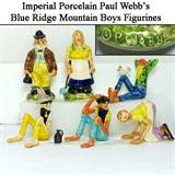 Imperial Porcelain Paul Webb's Blue Ridge Mountain Boys Figurines, Salt & Peppers
