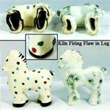 Stangl Art Pottery Animals - Percheron 3178F and Draft Horse 3244 Details