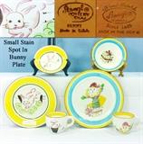 Stangl Pottery Kiddieware 3 Pcs Sets - Rabbit and Jack in the Box