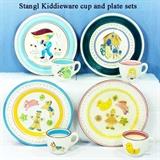 Stangl Pottery Kiddieware 2 Pc Sets - Blue Elf, Goldilocks, Ginger Boy and Ginger Girl