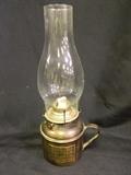 Scarce Vintage Handlan Bronze Oil Lamp