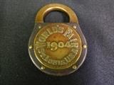 Very Disirable 1904 St.Louis Worlds Fair Brass/Steel Padlock
