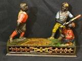 RARE Cast Iron Darktown Battery Mechanical Bank By J&J Stevens