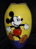 Amadio Smith Raku Disney Mickey Mouse Walking Vase Extremely Rare #17/75
