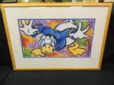 Disneyland Donald Duck Dick Duberstein Framed Gotel Print Displayed at The Paradise Pier Hotel