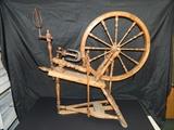 17th to 18th Century Signed Spining Wheel