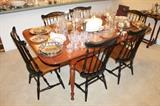 Beautiful Ethan Allen solid cherry dining table (chairs sold)