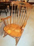 Colonial S. Bent & Bros. rocking chair with stenciling