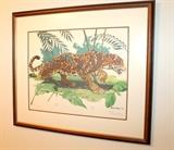 Gene Gray signed limited edition "Jaguar" print