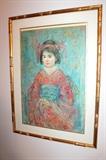 Lovely Edna Hibel limited edition "Shizue" print
