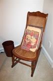 Smaller antique cane rocking chair