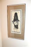 William Kosloff "Mountain Man" woodblock print